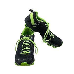 On Running Black and Green Athletic Shoes Performance